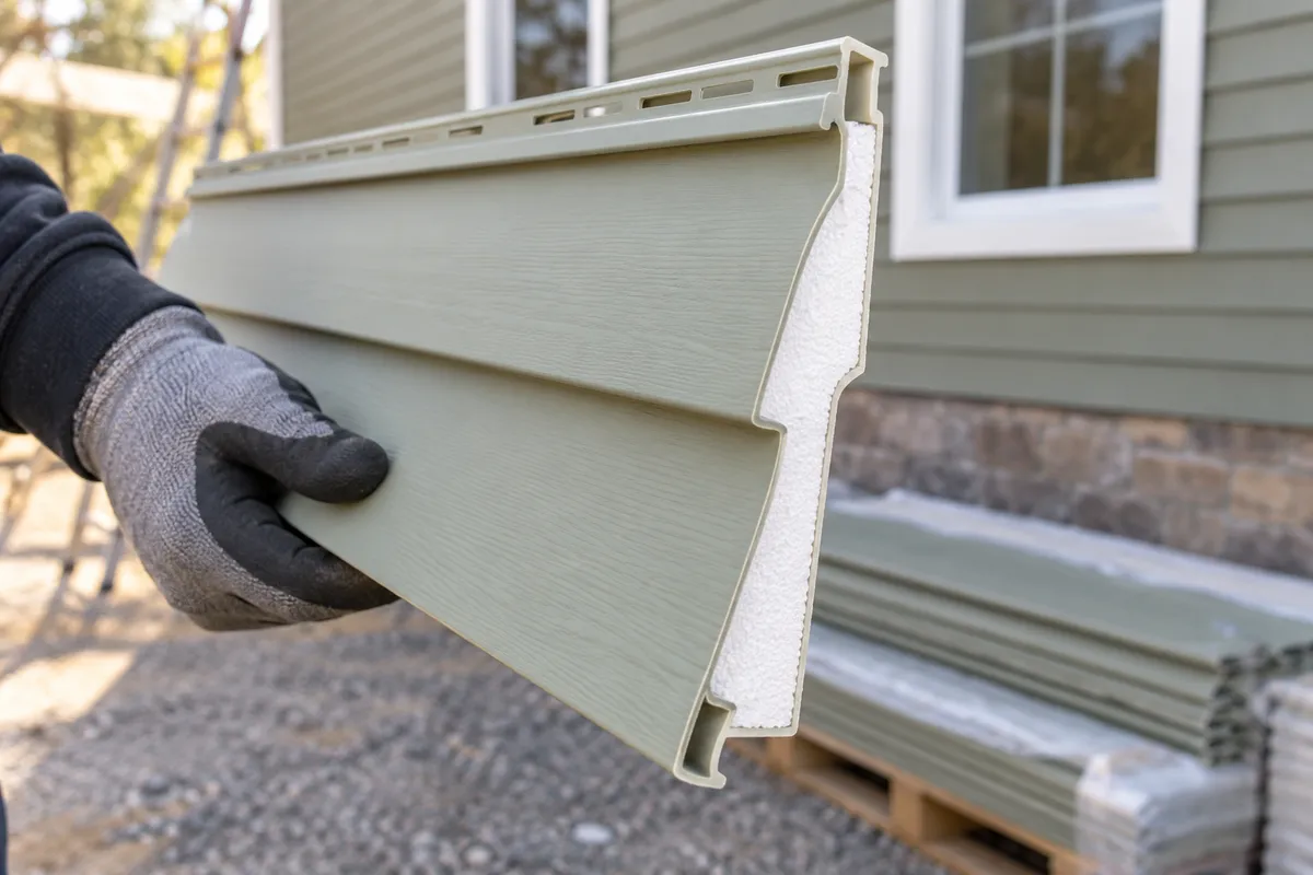 Siding project: insulated vinyl