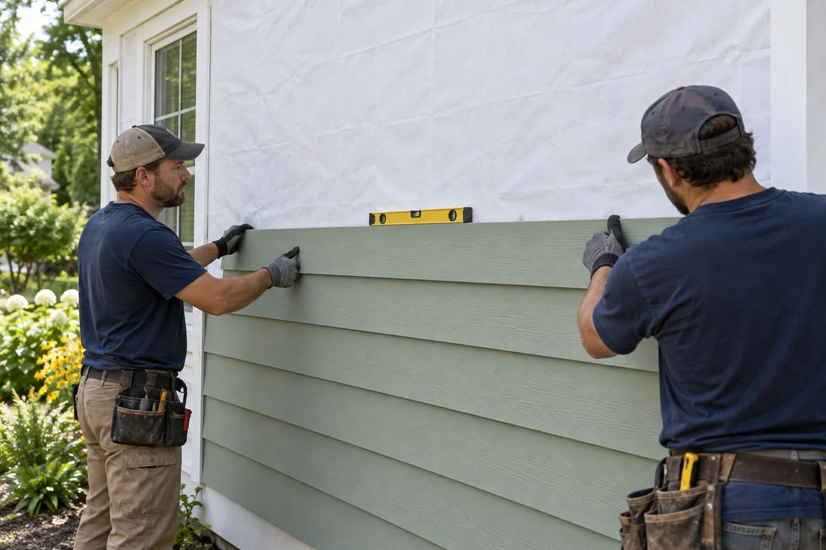 Siding installation